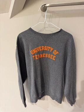 Gear For Sports Grey Crewneck Sweatshirt with Orange Tennessee Arch